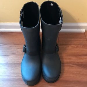 Hunter Moto rainboot size 8