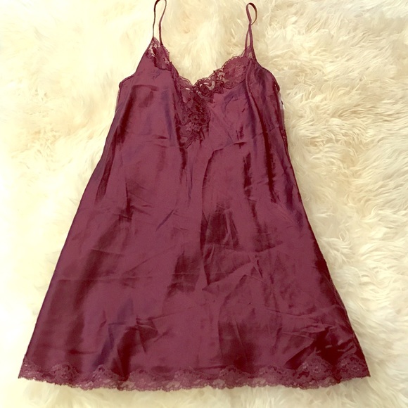 Victoria's Secret satin purple slip--Sz Small