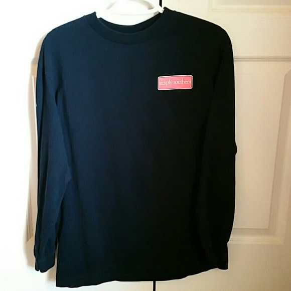 Navy blue Simply Southern long sleeve tee