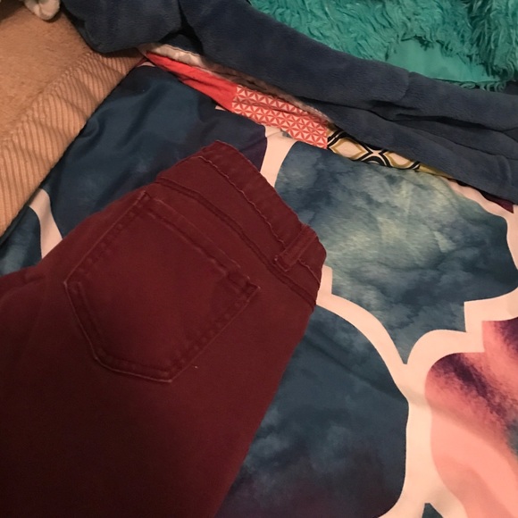 maroon pants - Picture 2 of 2