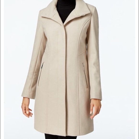 Beautiful wool funnel neck coat. Never been worn!