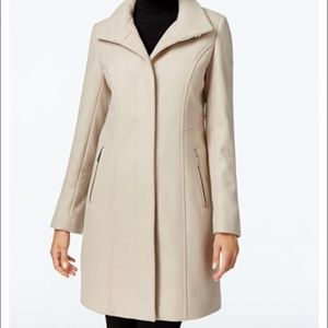 Beautiful wool funnel neck coat. Never been worn!