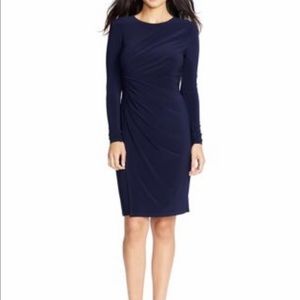 Lauren Ralph Lauren Long Sleeve Navy Dress size 6