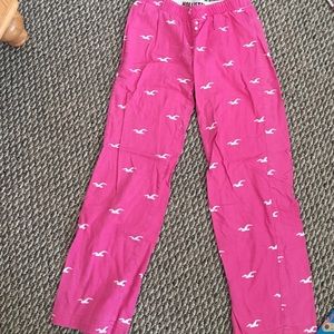 Pink Hollister pajama pants