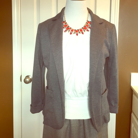 Gray blazer Sparkle & Fade