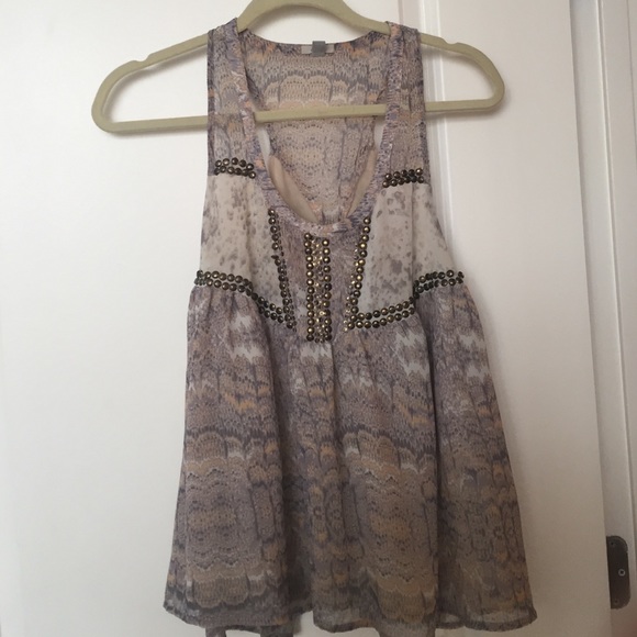 Fun flowy top with embellishment