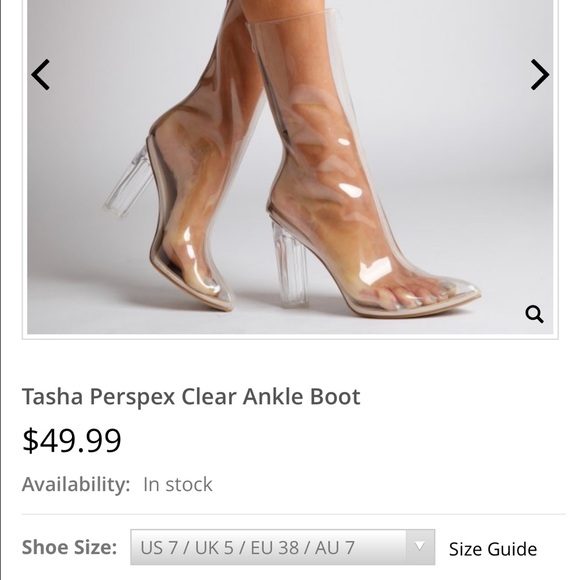 Perspex Clear Booties