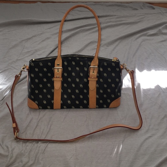 Dooney and Bourke Navy Leather DB Purse