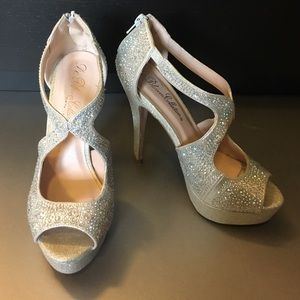 Silver Sparkly Heels