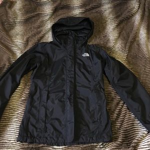 Rain jacket. With hood. North face brand.