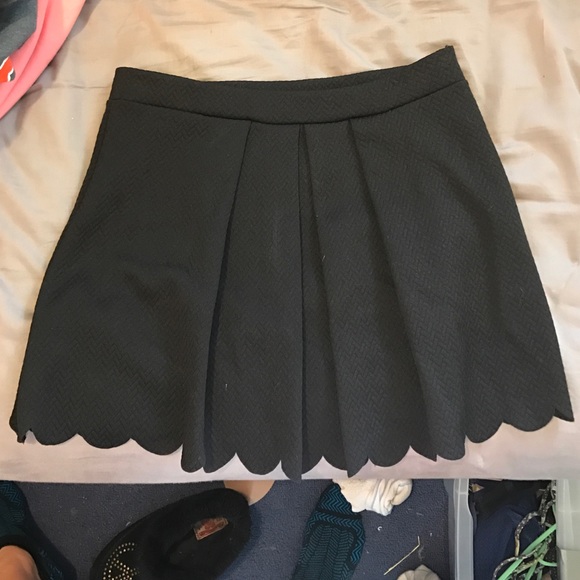 Black mini skirt