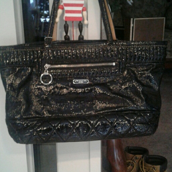Coach Patent Leather Black bag