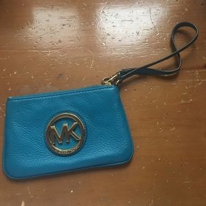 Michael Kors Teal Wristlet