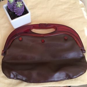 $60 Vintage Leather Clutch