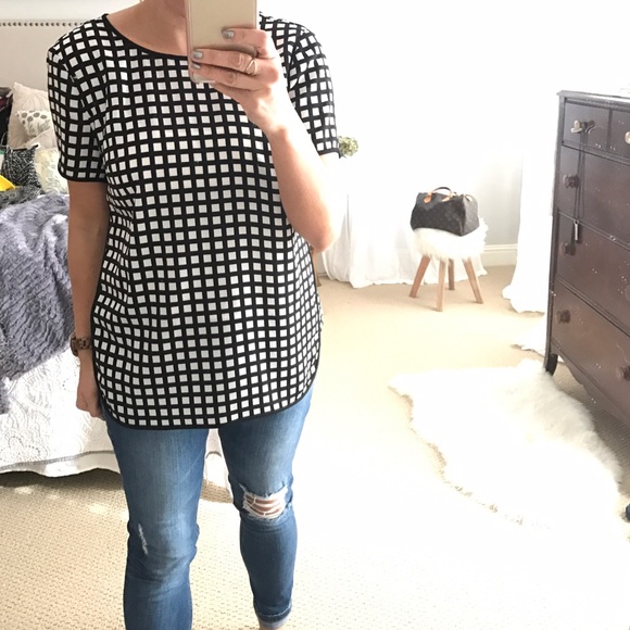 Jcrew windowpane top