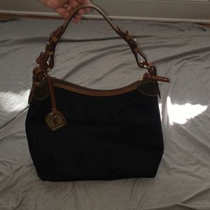 Dooney and Bourke Black Nylon Shoulder Purse