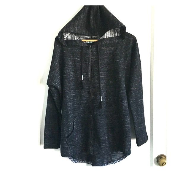Maurices Sweaters - Maurices black/white zip up sweater