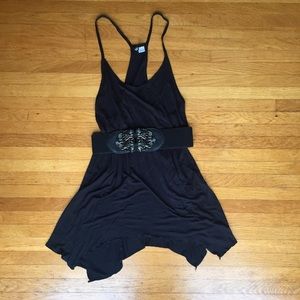 H&M Divided Black Handkerchief Dress/Top