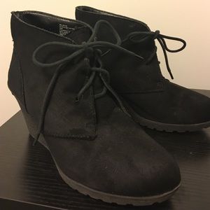 Wedge booties