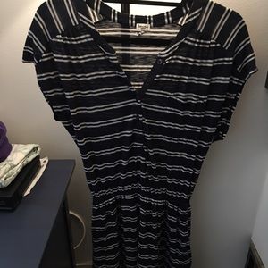 Splendid navy/white striped cotton dress