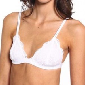 White Lace Triangle Bralette
