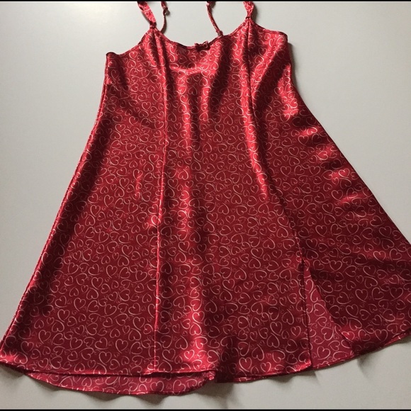 Morgan Taylor Intimates Other - Vintage Morgan Taylor Intimates Red Satin Chemise