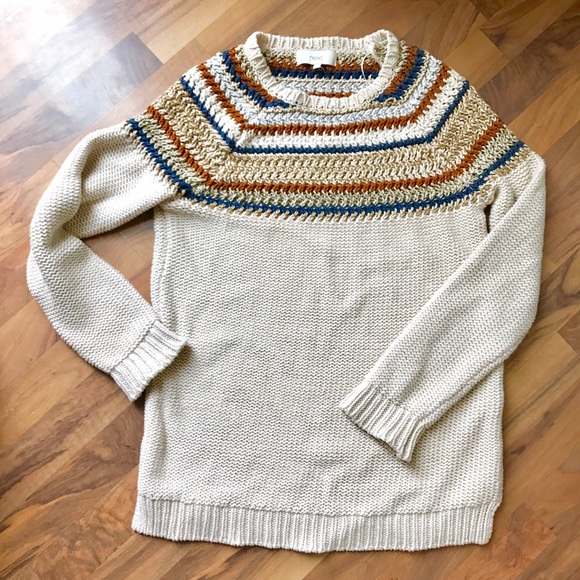 *SOLD**Multi rustic color sweater