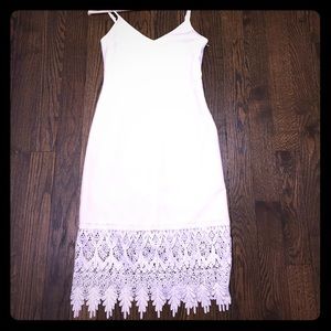 White slip dress
