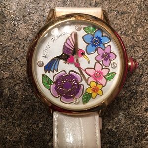 Betsey Johnson genuine leather watch