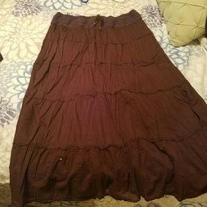 Long Brown maxi skirt