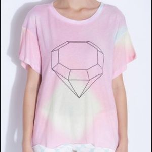 Wildfox diamond rainbow T-shirt