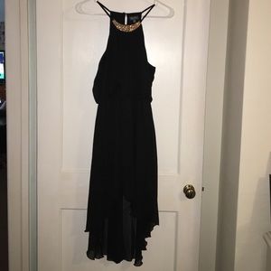 High low black dress
