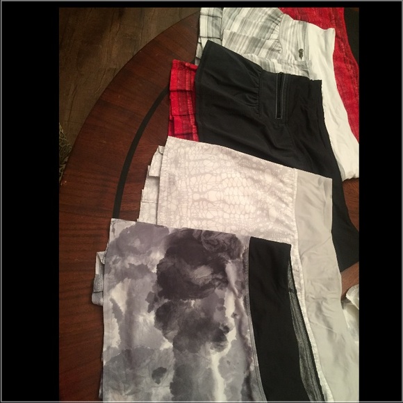 Lot of 5 size 8 lululemon skirts