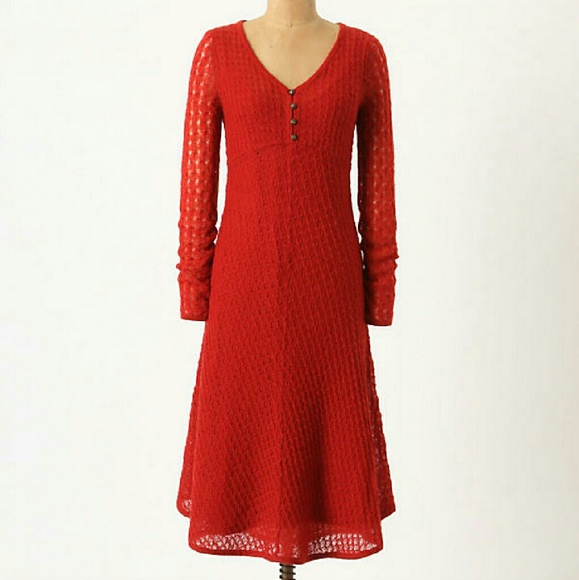 Anthropologie Red Sparrow Alamosa Sweater Dress XS - Picture 1 of 4