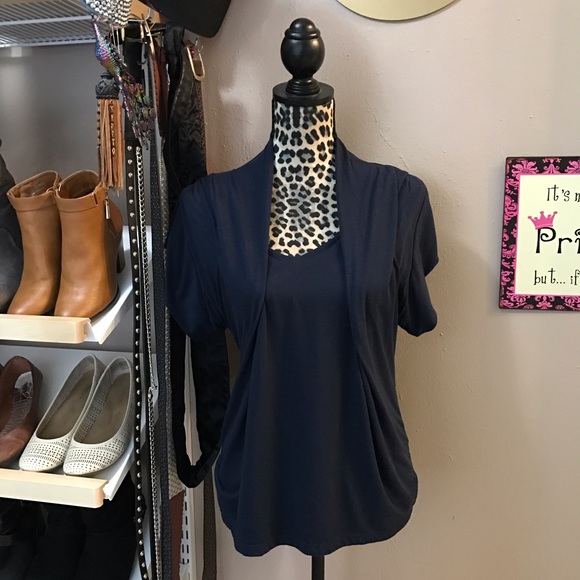 Navy blue top