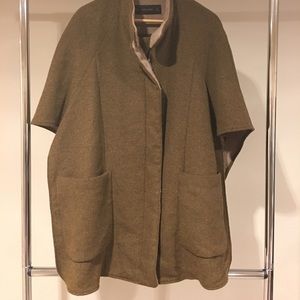 Zara Basics Wool Poncho