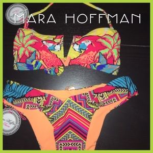 New/Sold Out Mara Hoffman Parrot Bikini
