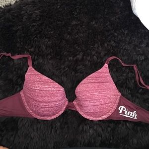 Maroon push up bra