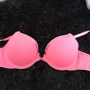 Coral sequin bra
