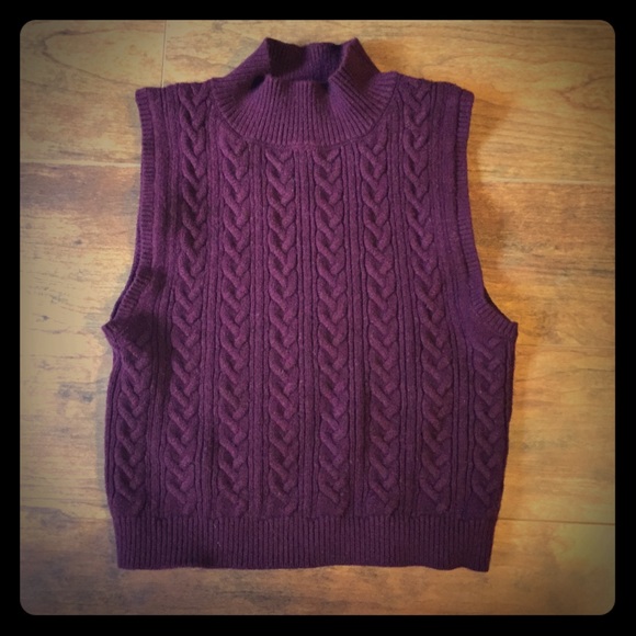 Sweater cropped tank