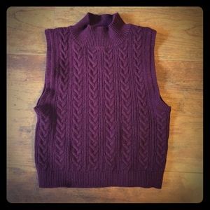 Sweater cropped tank