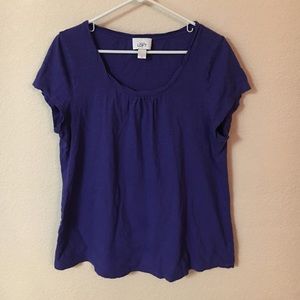XL, LOFT cotton tee. Purple.