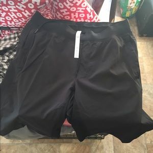 Lululemon male liner less shorts