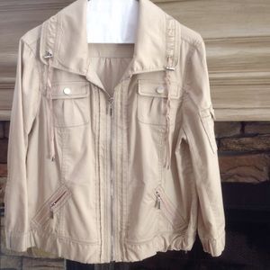 Khaki White House Black Market Jacket Sz 14