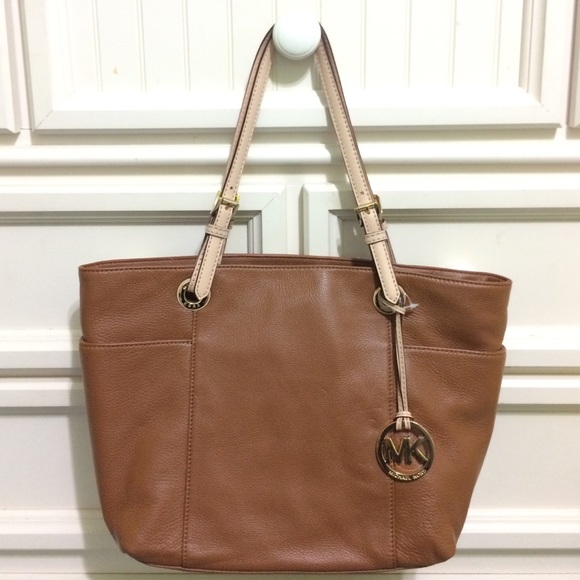 NWT MICHAEL Michael Kors Jet Set Tote in Luggage