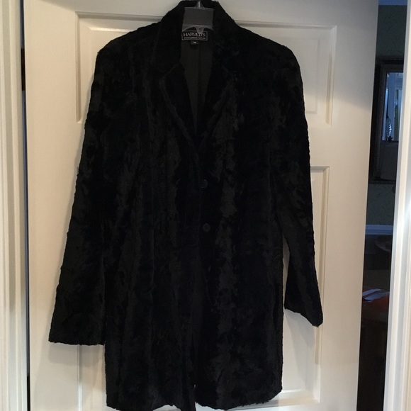 Black Faux fur coat