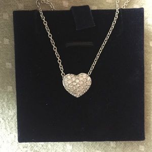 Swarovski crystal heart shaped pendant