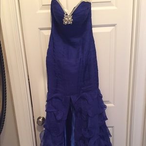 Royal blue pageant/prom dress