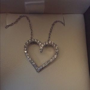 Jared diamond heart necklace