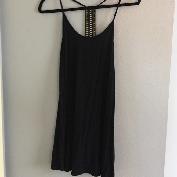 black flowy dress